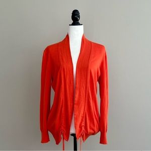 Lauren Ralph Lauren orange cardigan